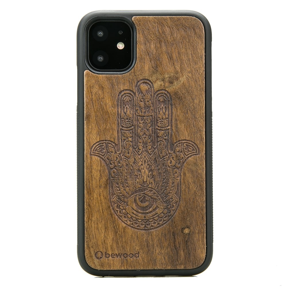 Hamsa Imbuia Holzhülle Für Iphone 11