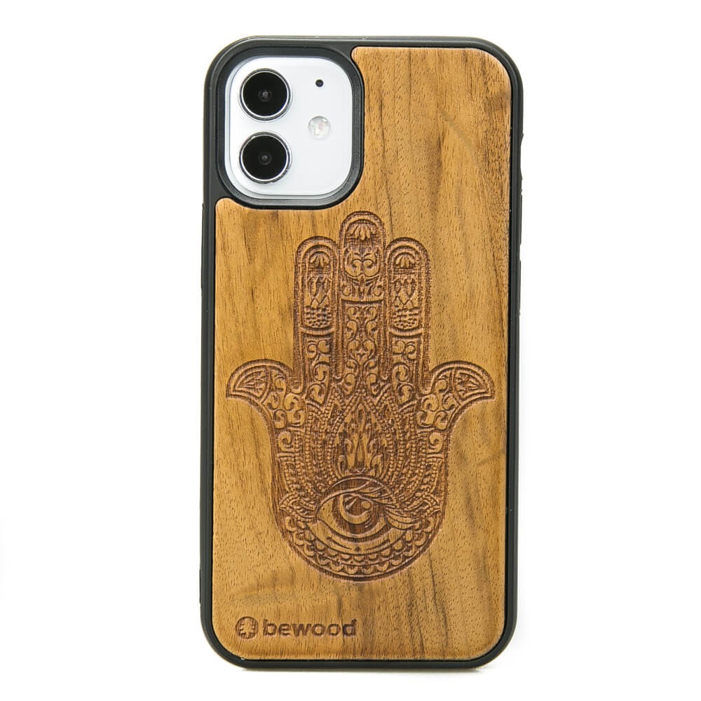 Hamsa Imbuia Holzhülle Für Iphone 12 Mini
