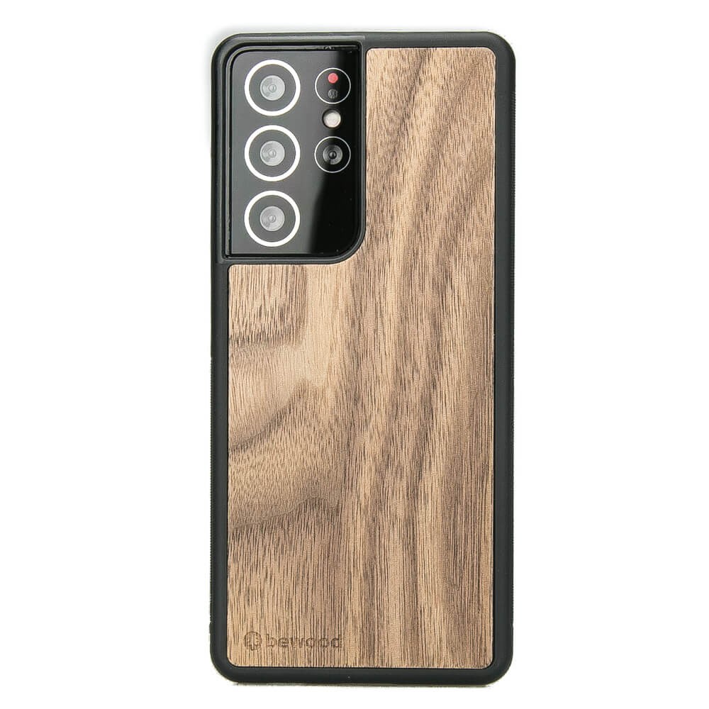 Holzhülle Für Samsung Galaxy S21 Ultra American Walnut