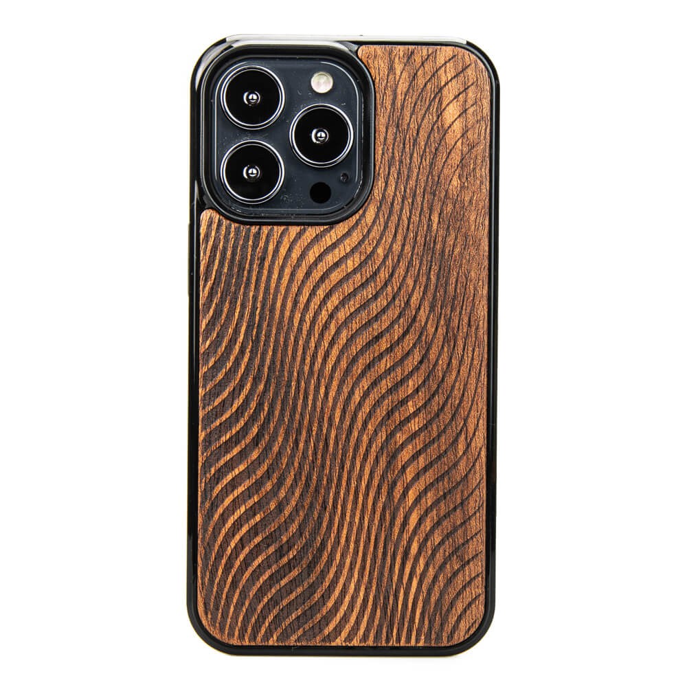 Holzhülle Für Iphone 13 Pro Waves Merbau