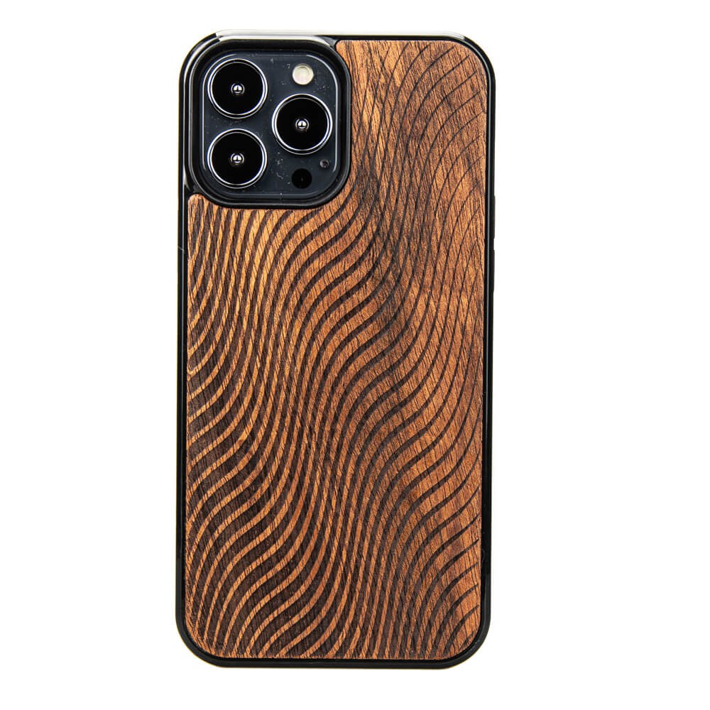 Holzhülle Für Iphone 13 Pro Max Waves Merbau