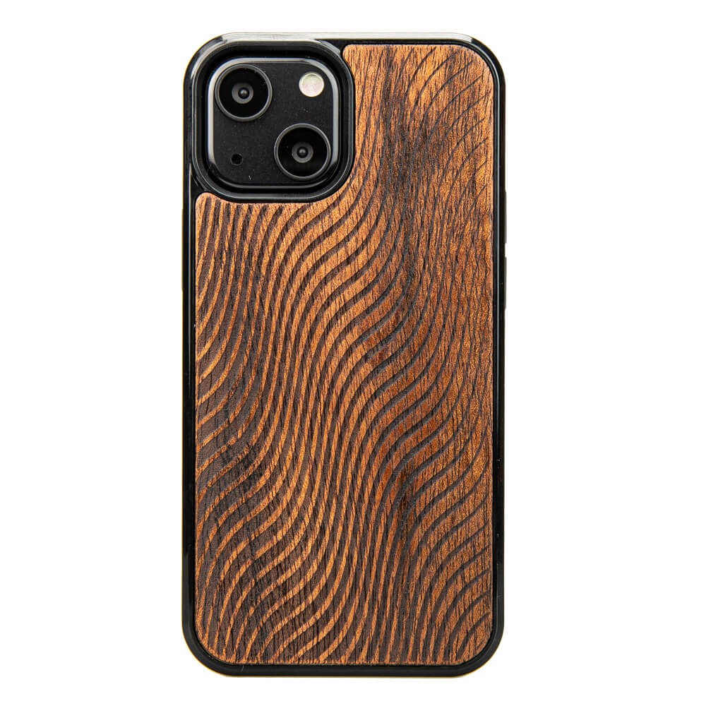 Holzhülle Für Iphone 13 Mini Waves Merbau