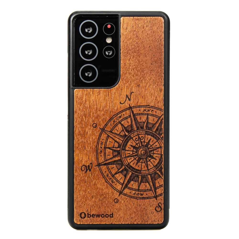 Holzhülle Für Samsung Galaxy S21 Ultra Traveler Merbau
