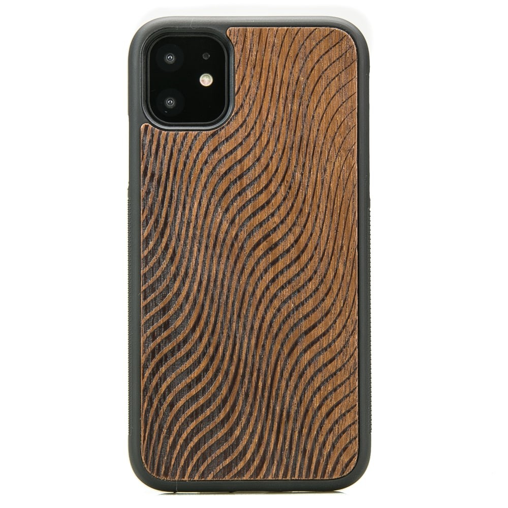Holzhülle Für Iphone 11 Merbau Waves