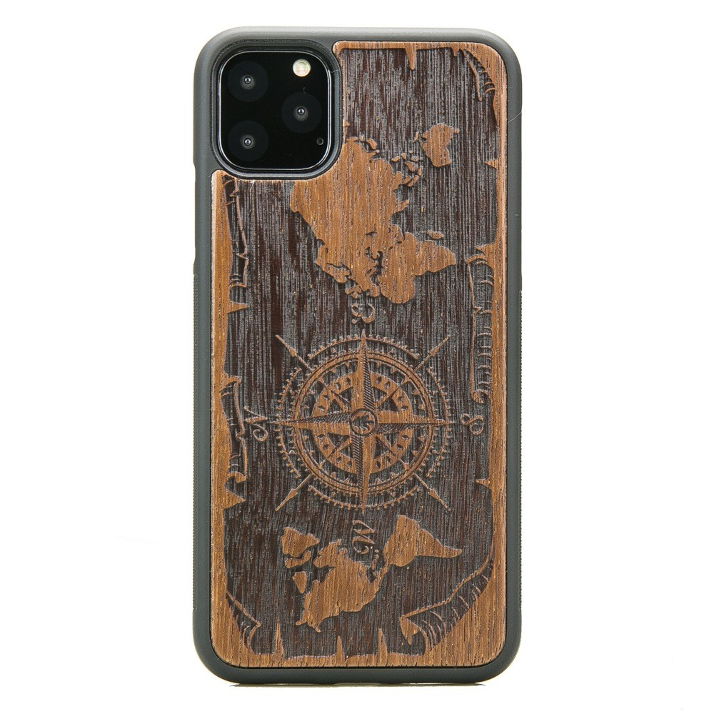 Holzhülle Für Iphone 11 Pro Max Wind Rose Merbau