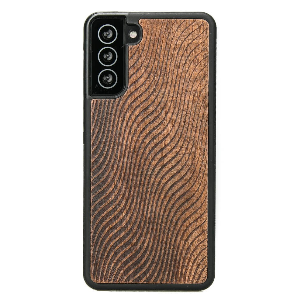 Holzhülle Für Samsung Galaxy S21 Plus Waves Merbau