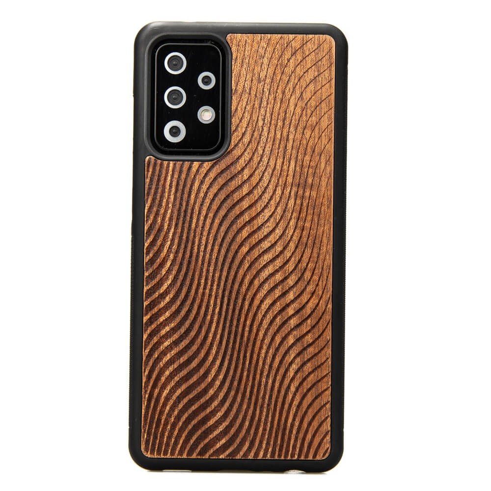 Holzhülle Für Samsung Galaxy A52/a52s 5g Waves Merbau