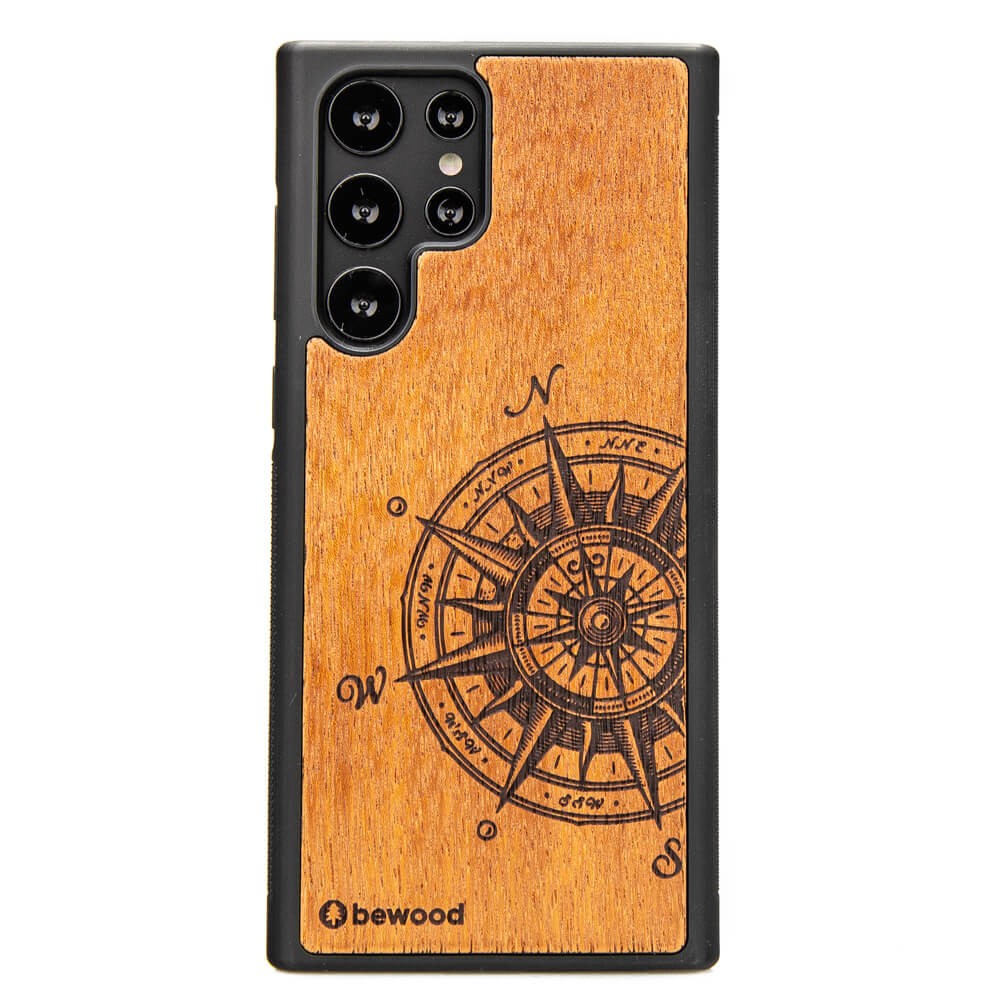 Holzhülle Für Samsung Galaxy S22 Ultra Traveler Merbau