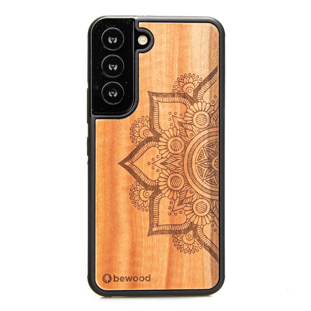 Holzhülle Für Samsung Galaxy S22 Mandala Apfelbaum