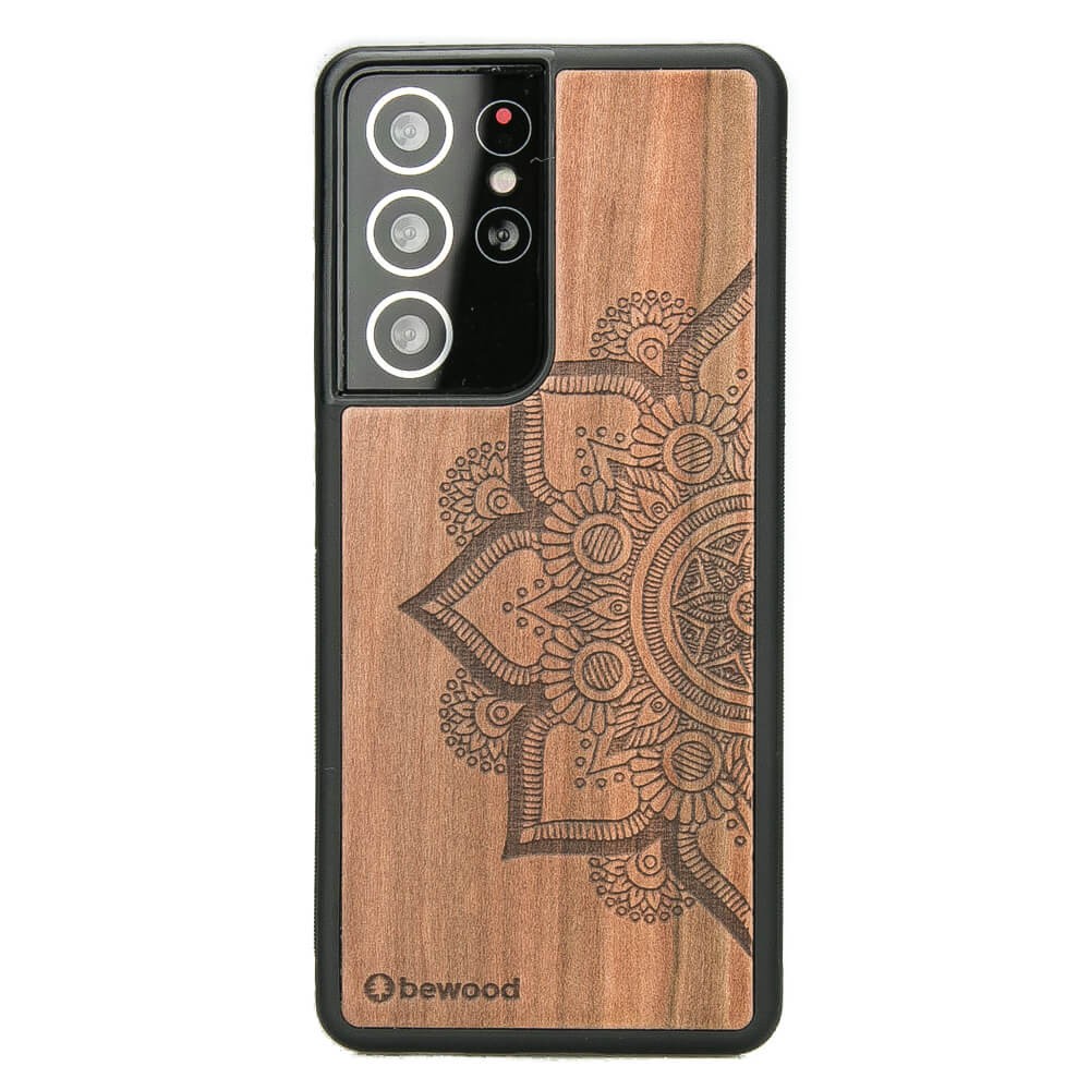 Holzhülle Für Samsung Galaxy S21 Ultra Mandala Apfelbaum