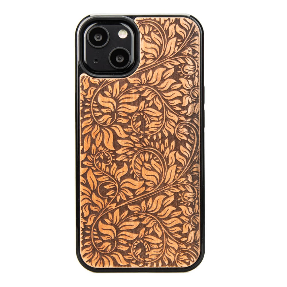 Apfelbaumblätter-holzhülle Für Iphone 13