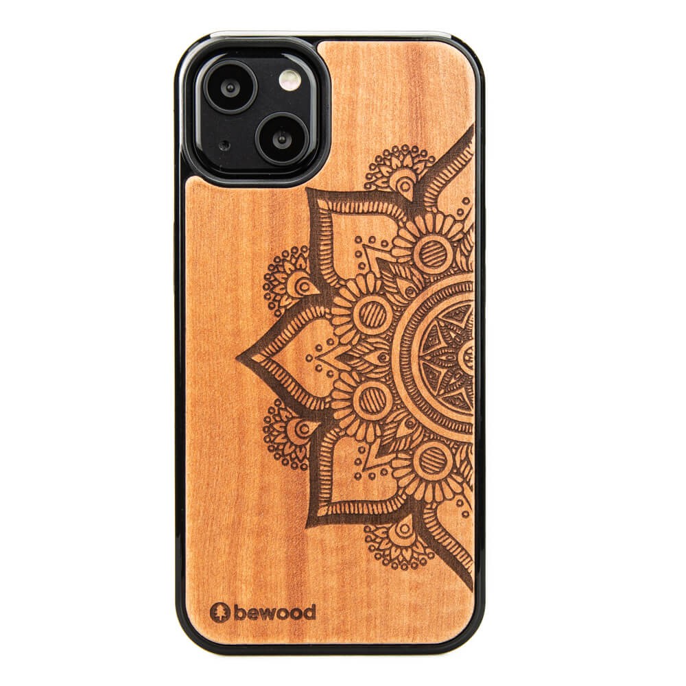 Holzhülle Für Iphone 13 Mandala Apfelbaum