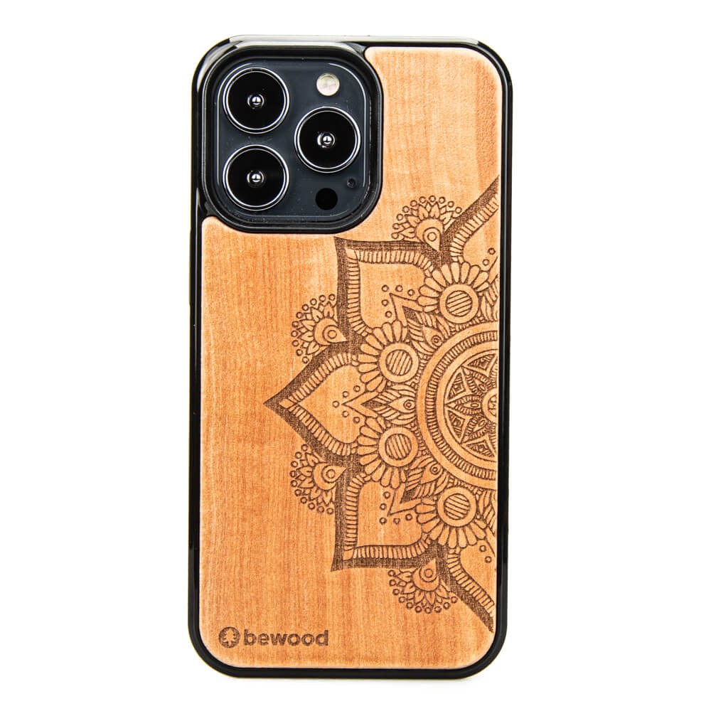 Holzhülle Für Iphone 13 Pro Mandala Apfelbaum
