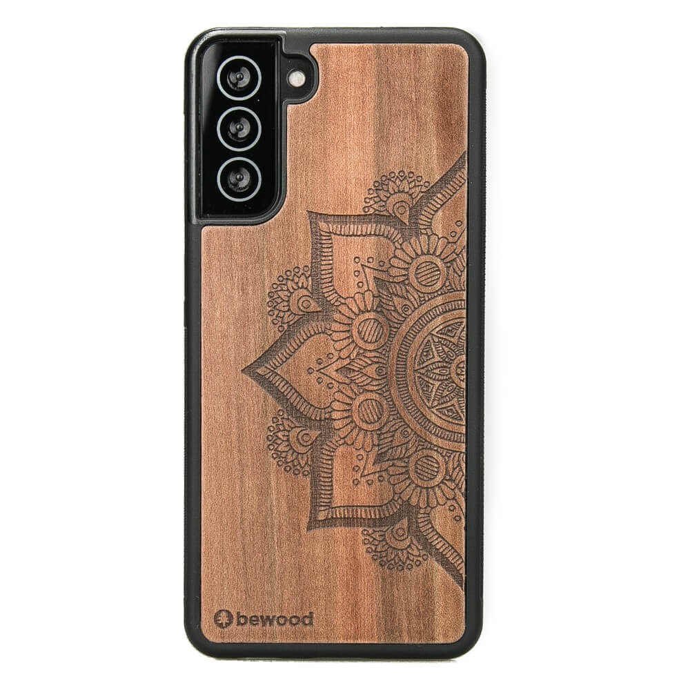 Holzhülle Für Samsung Galaxy S21 Fe Mandala Apfelbaum