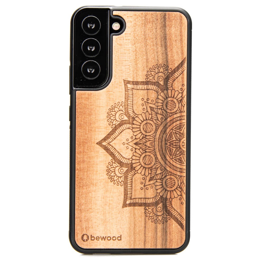 Holzhülle Für Samsung Galaxy S22 Plus Mandala Apfelbaum