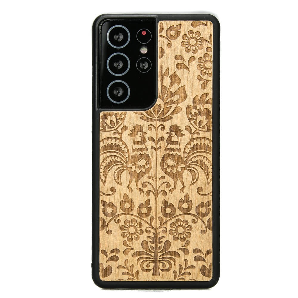 Holzhülle Für Samsung Galaxy S21 Ultra Polish Folk Aniegre