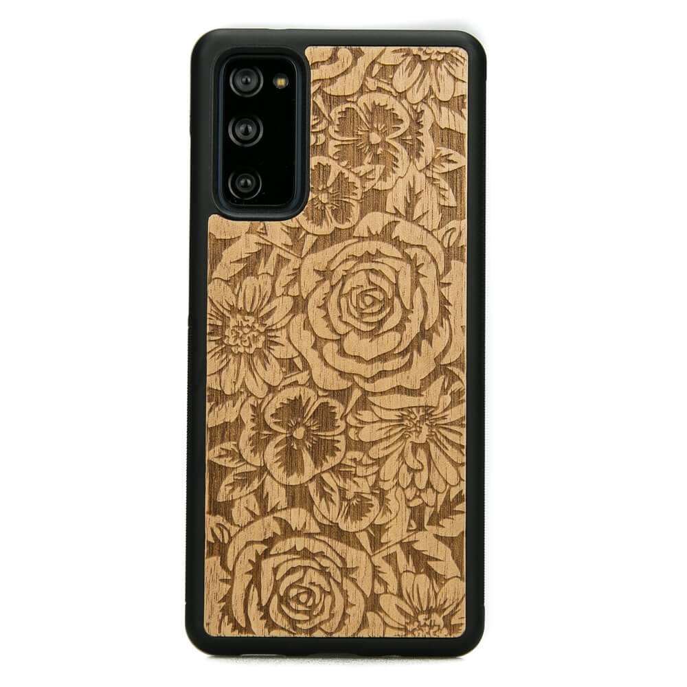 Holzhülle Für Samsung Galaxy S20 Fe Roses Aniegre