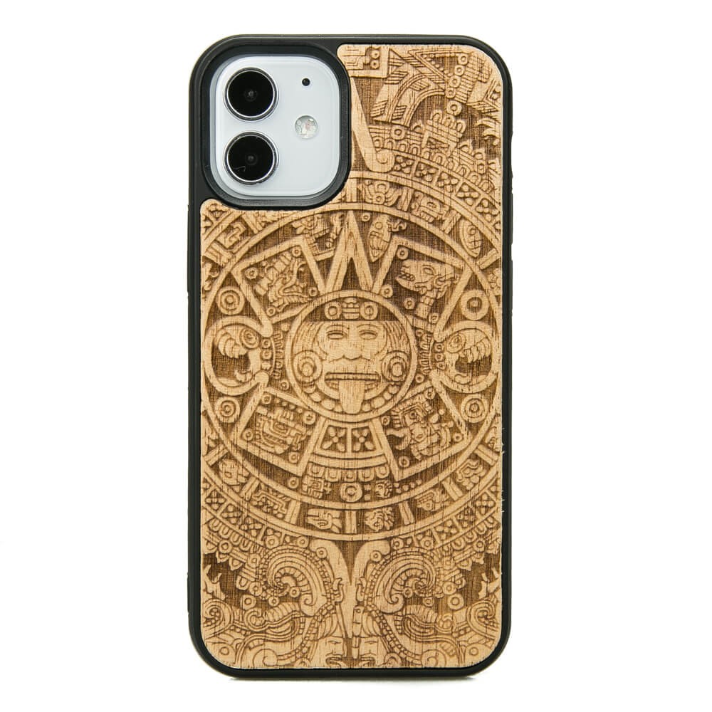 Holzhülle Für Iphone 12 Mini Aztec Calendar Aniegre
