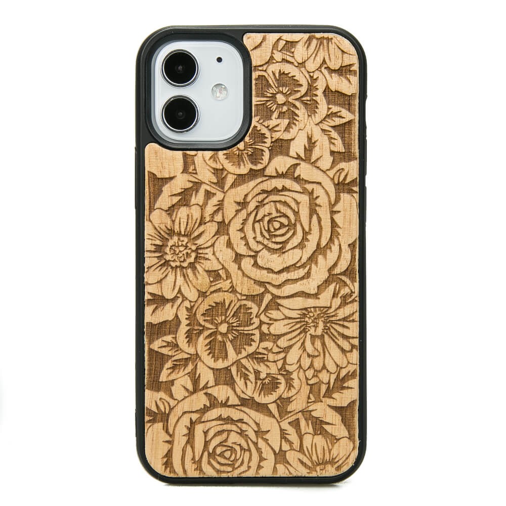 Holzhülle Für Iphone 12 Mini Rosen Aniegre