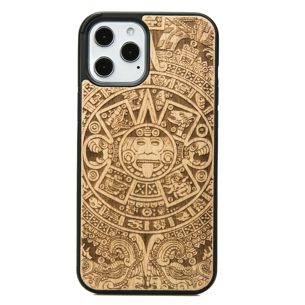 Holzhülle Für Iphone 12 Pro Max Aztec Calendar Aniegre