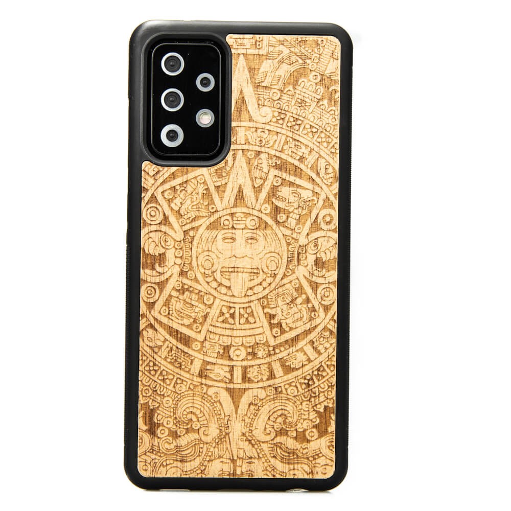 Holzhülle Für Samsung Galaxy A52/a52s 5g Aztec Calendar Aniegre