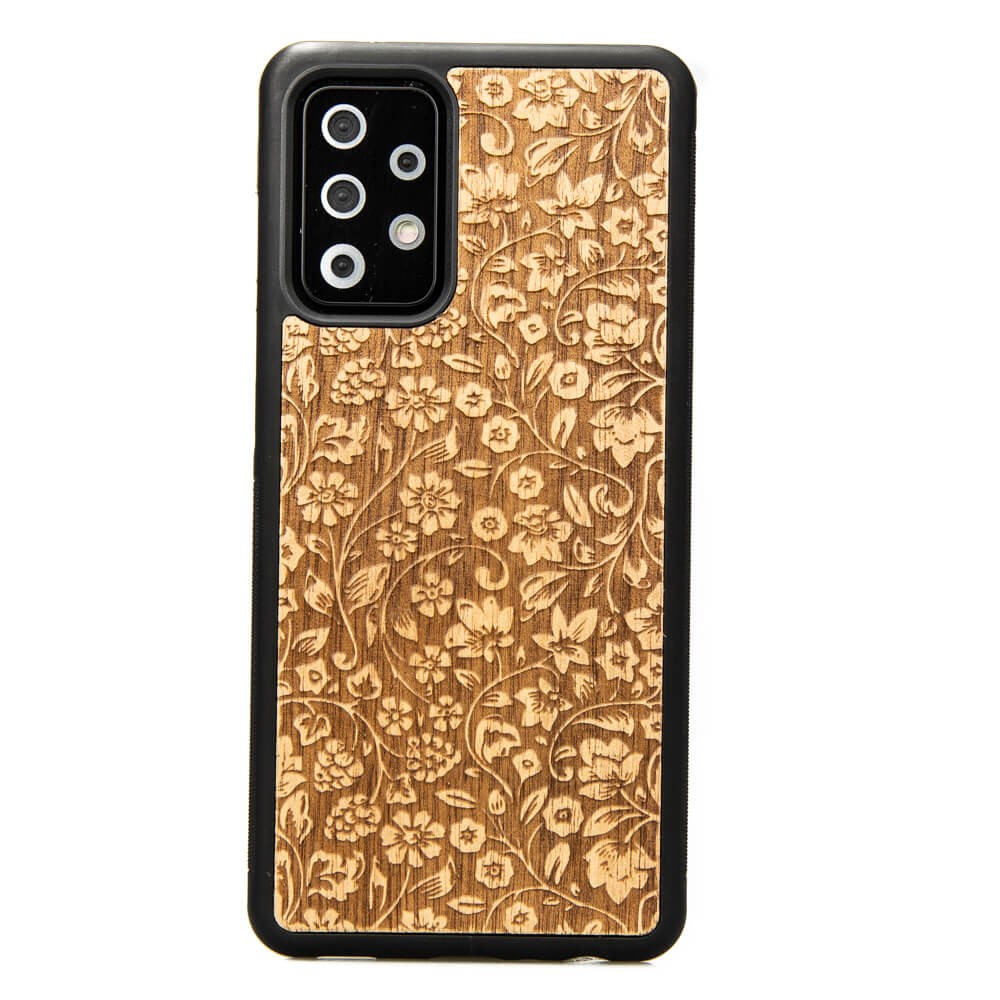 Holzhülle Für Samsung Galaxy A52/a52s 5g Wild Flowers Aniegre