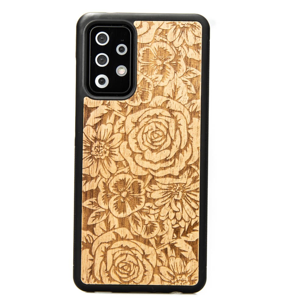Holzhülle Für Samsung Galaxy A52/a52s 5g Roses Aniegre