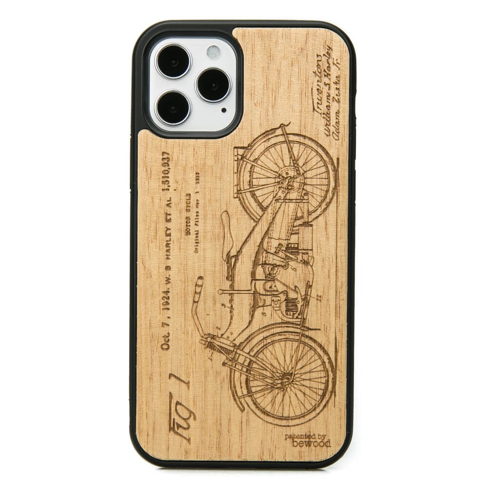 Holzhülle Für Iphone 12 / 12 Pro Harley Patent Aniegre