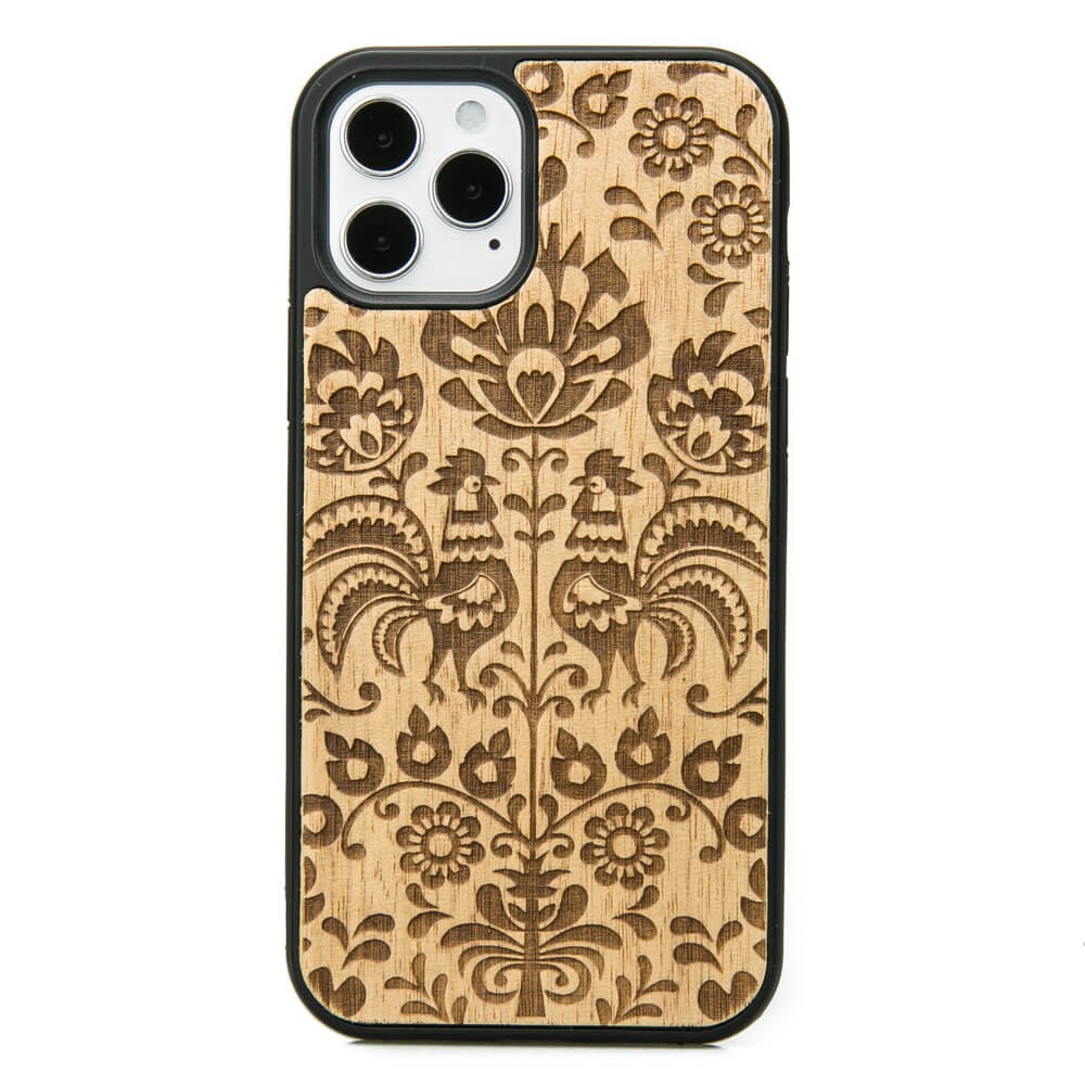Holzhülle Für Iphone 12 / 12 Pro Polish Folk Aniegre