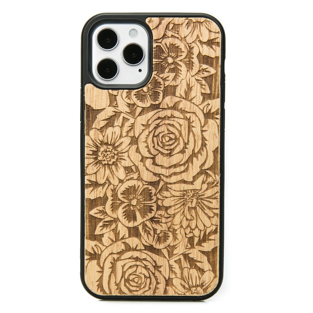 Holzhülle Für Iphone 12 / 12 Pro Roses Aniegre