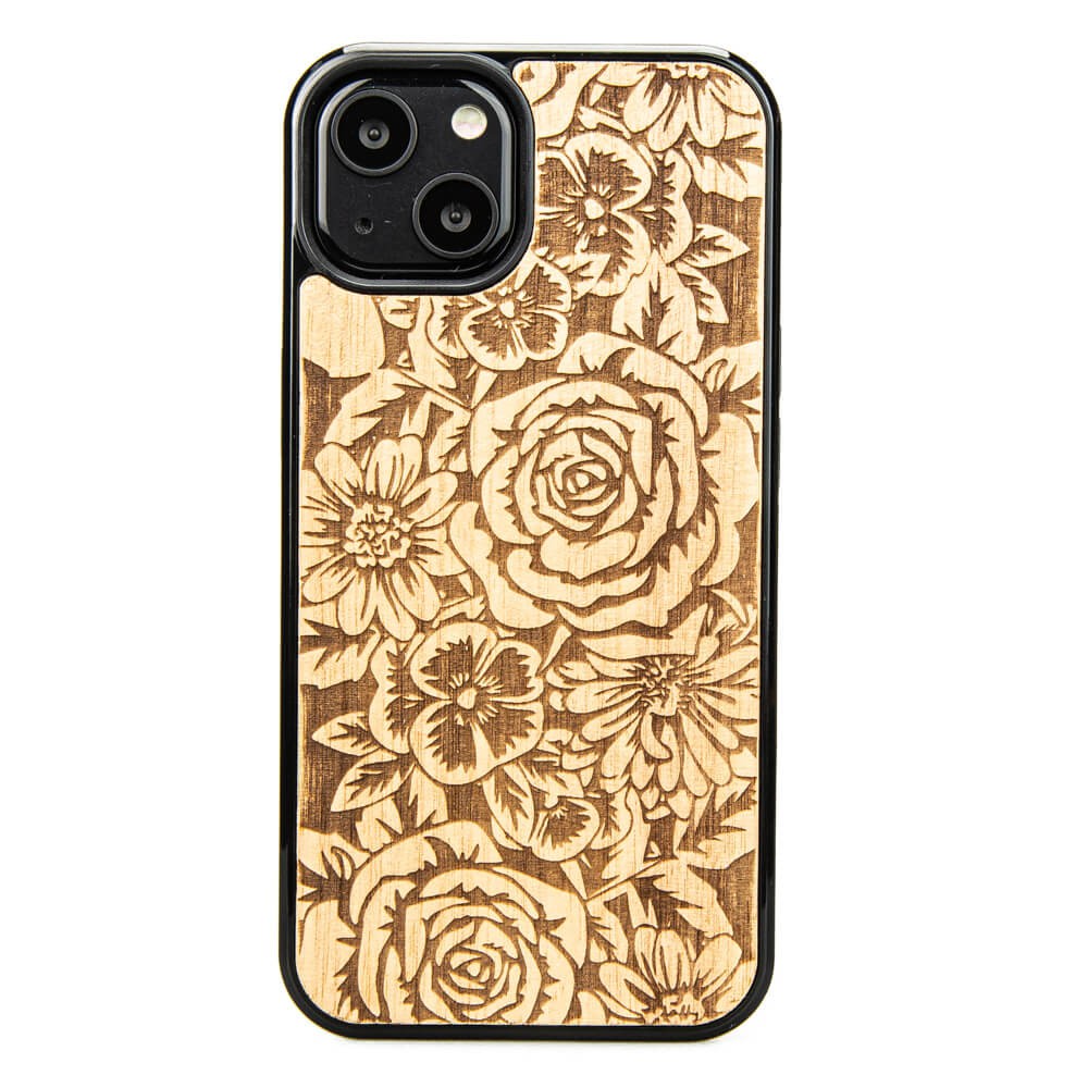 Holzhülle Für Iphone 13 Roses Aniegre