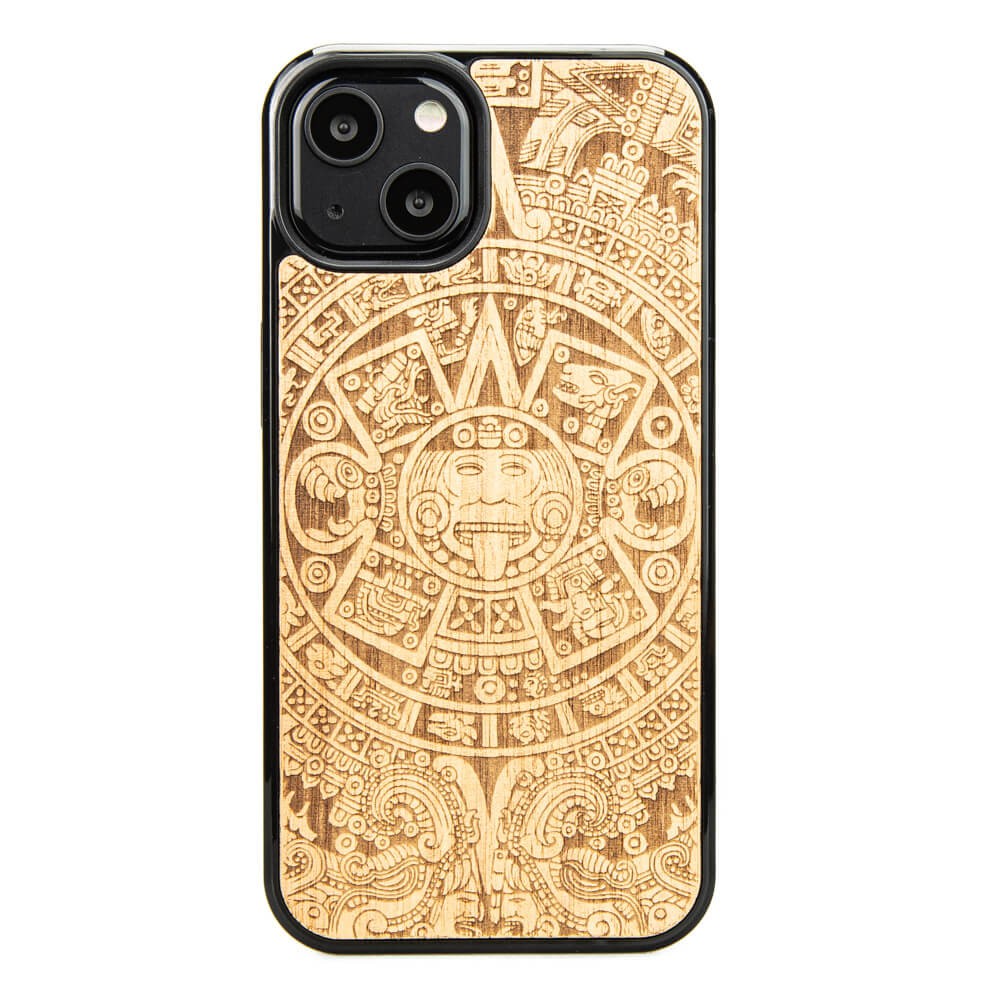 Holzhülle Für Iphone 13 Aztec Calendar Aniegre