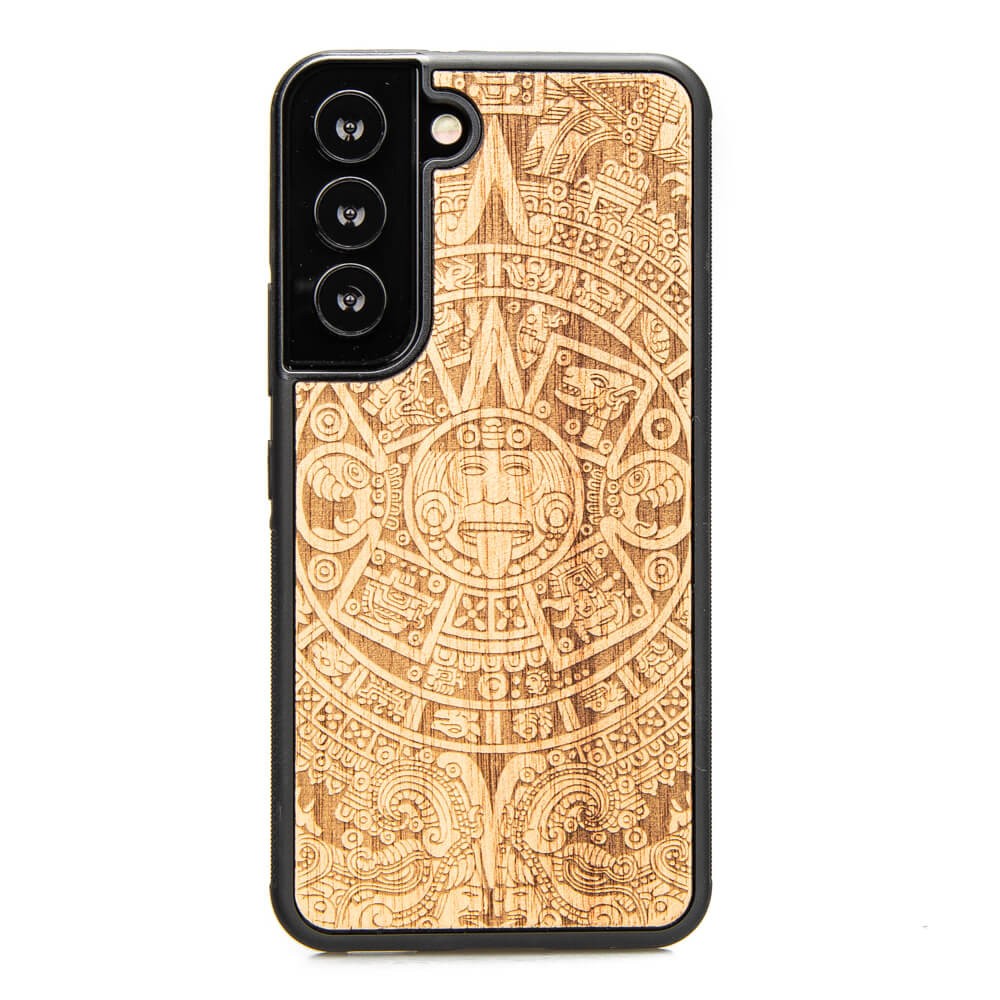 Holzhülle Für Samsung Galaxy S22 Aztec Calendar Aniegre