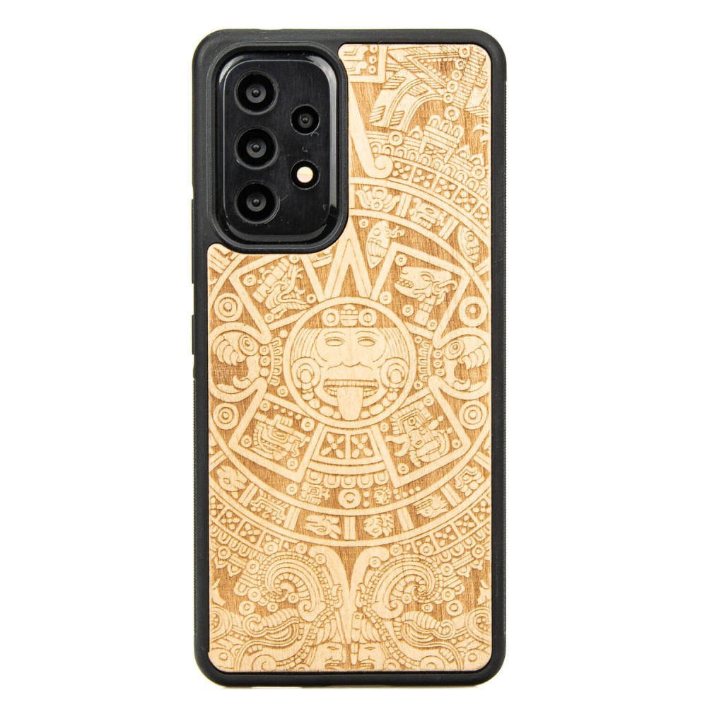 Holzhülle Für Samsung Galaxy A73 5g Aztec Calendar Aniegre