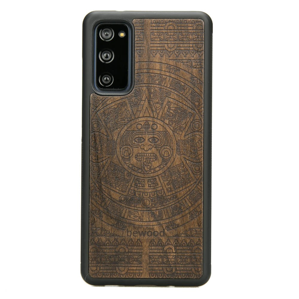 Holzhülle Für Samsung Galaxy S20 Fe Aztec Calendar Ziricote