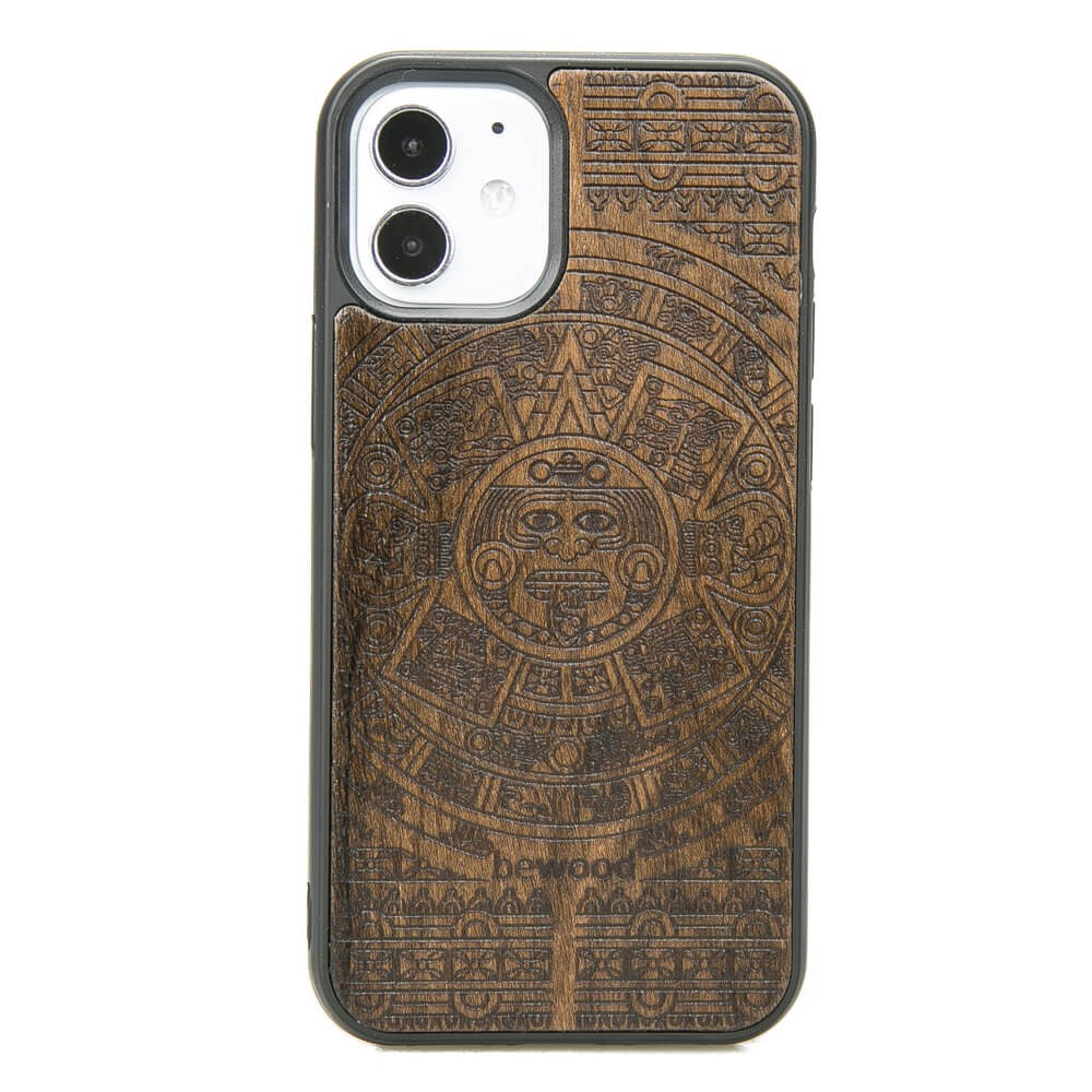 Holzhülle Für Iphone 12 Mini Aztec Calendar Ziricote