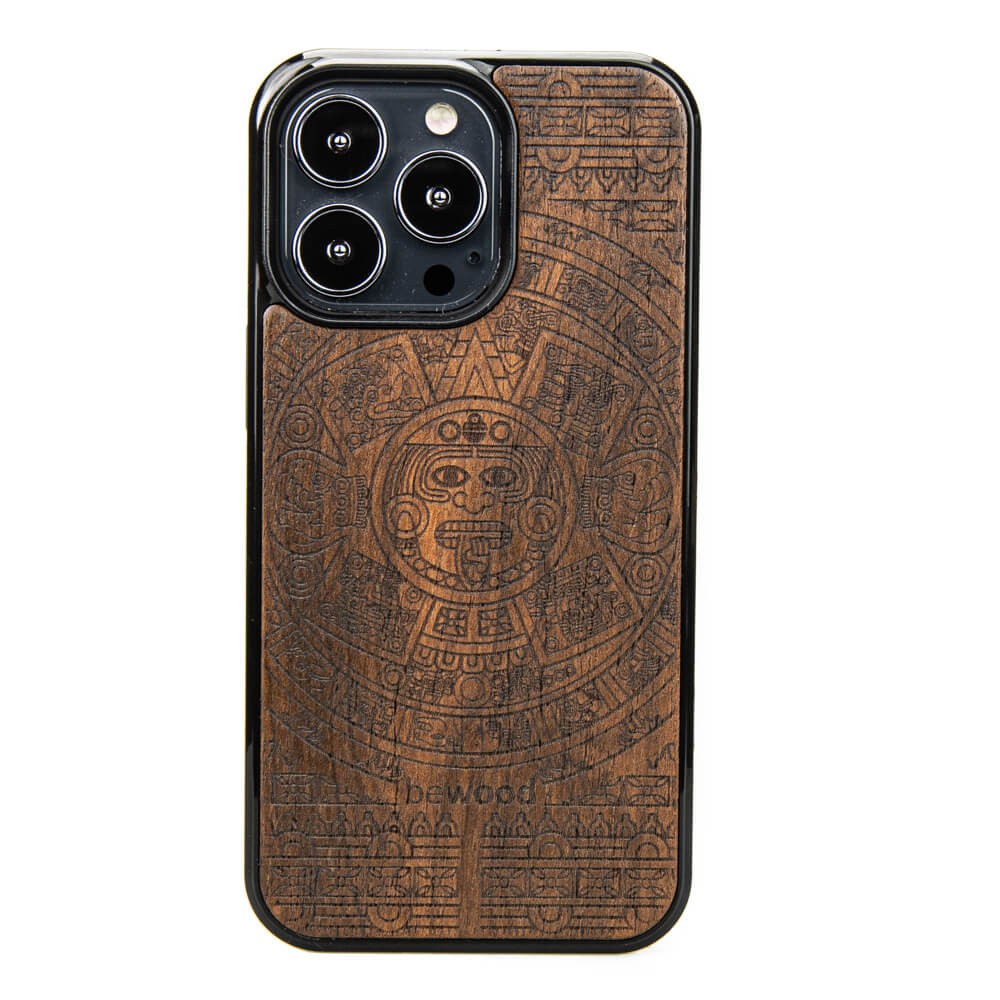 Holzhülle Für Iphone 13 Pro Aztec Calendar Ziricote