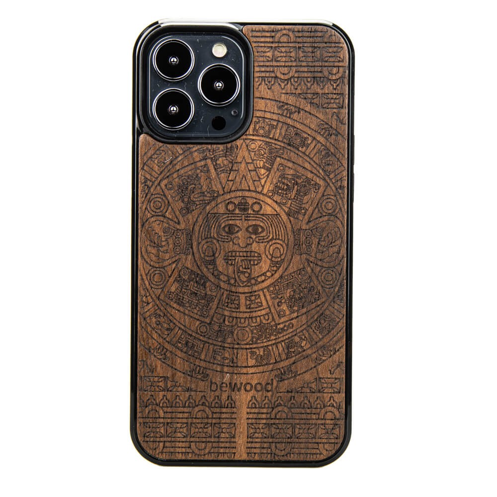 Holzhülle Für Iphone 13 Pro Max Aztec Calendar Ziricote