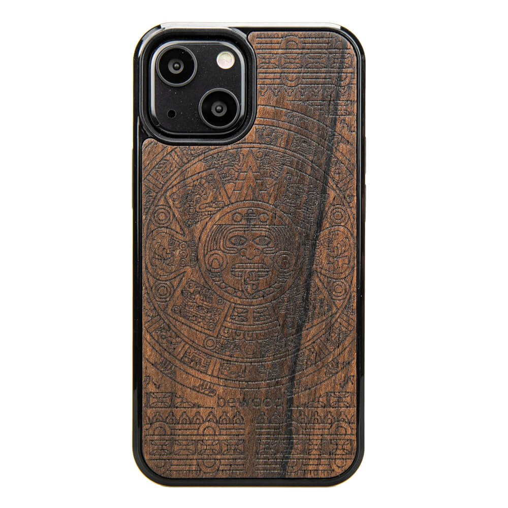 Holzhülle Für Iphone 13 Mini Aztec Calendar Ziricote
