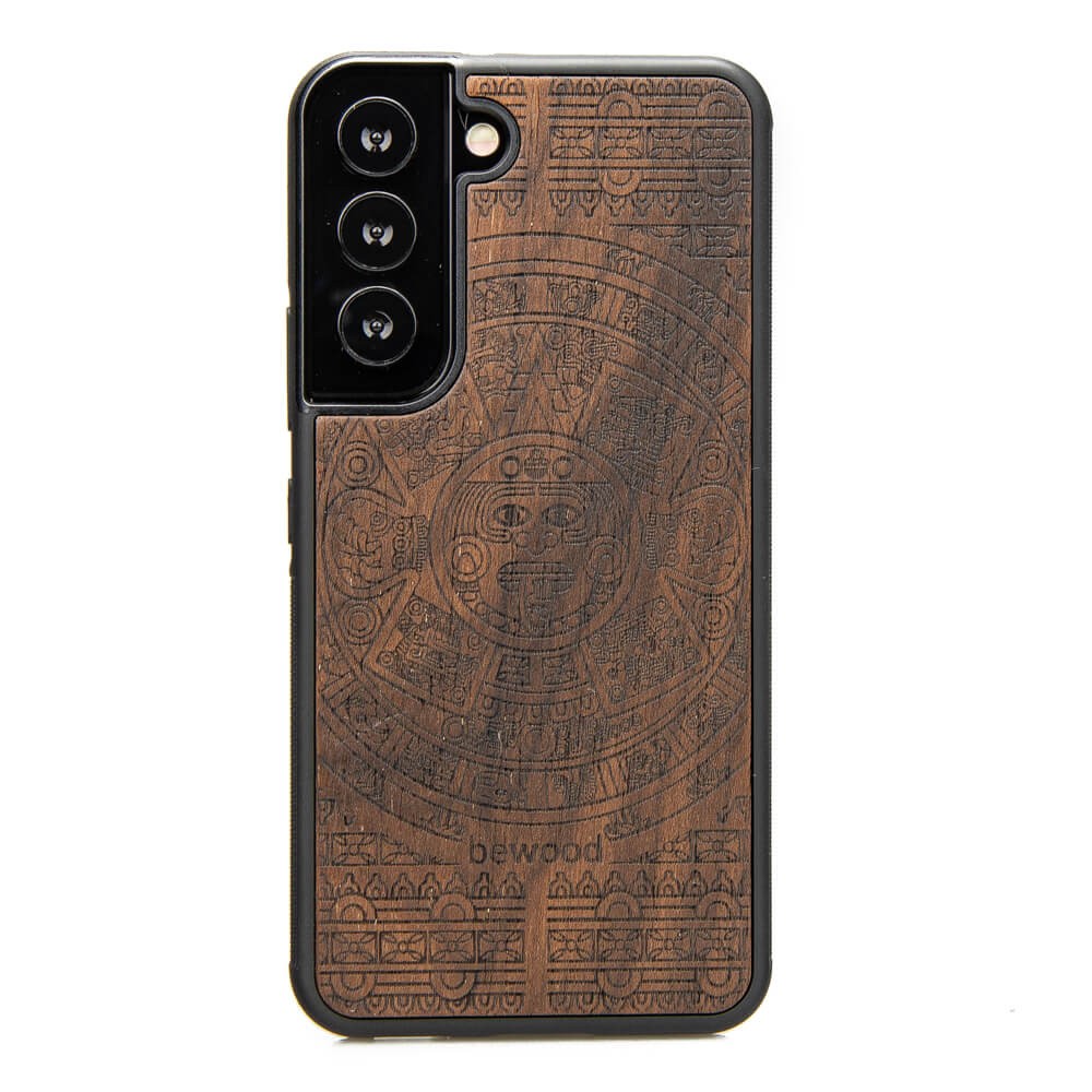 Holzhülle Für Samsung Galaxy S22 Aztec Calendar Ziricote