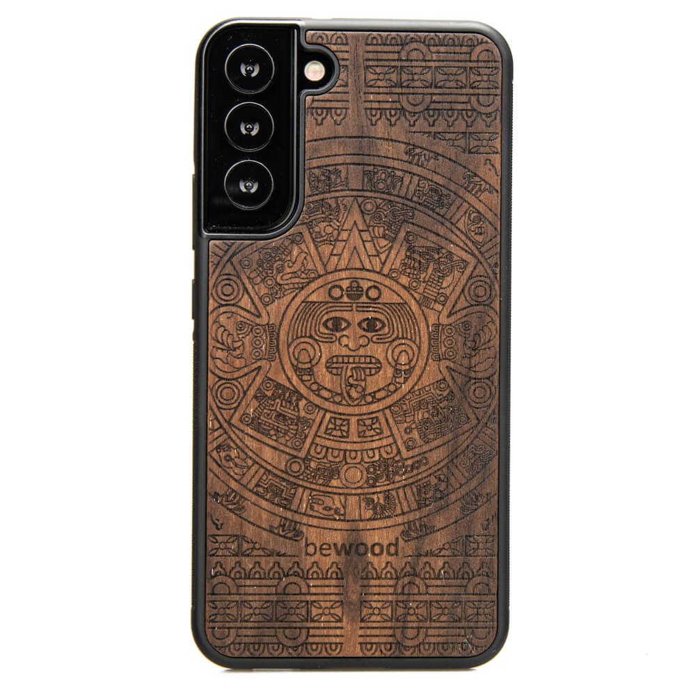 Holzhülle Für Samsung Galaxy S22 Plus Aztec Calendar Ziricote