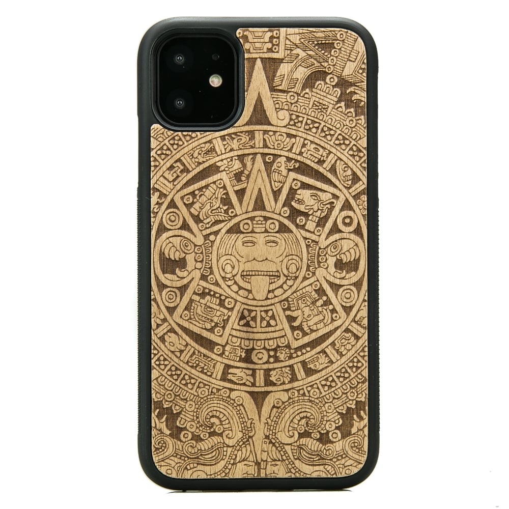 Holzhülle Für Iphone 11 Aztec Calendar Aniegre