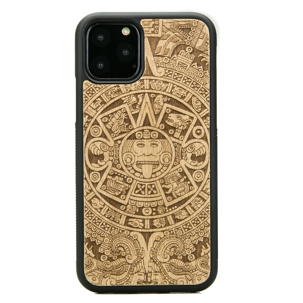 Holzhülle Für Iphone 11 Pro Aztec Calendar Aniegre
