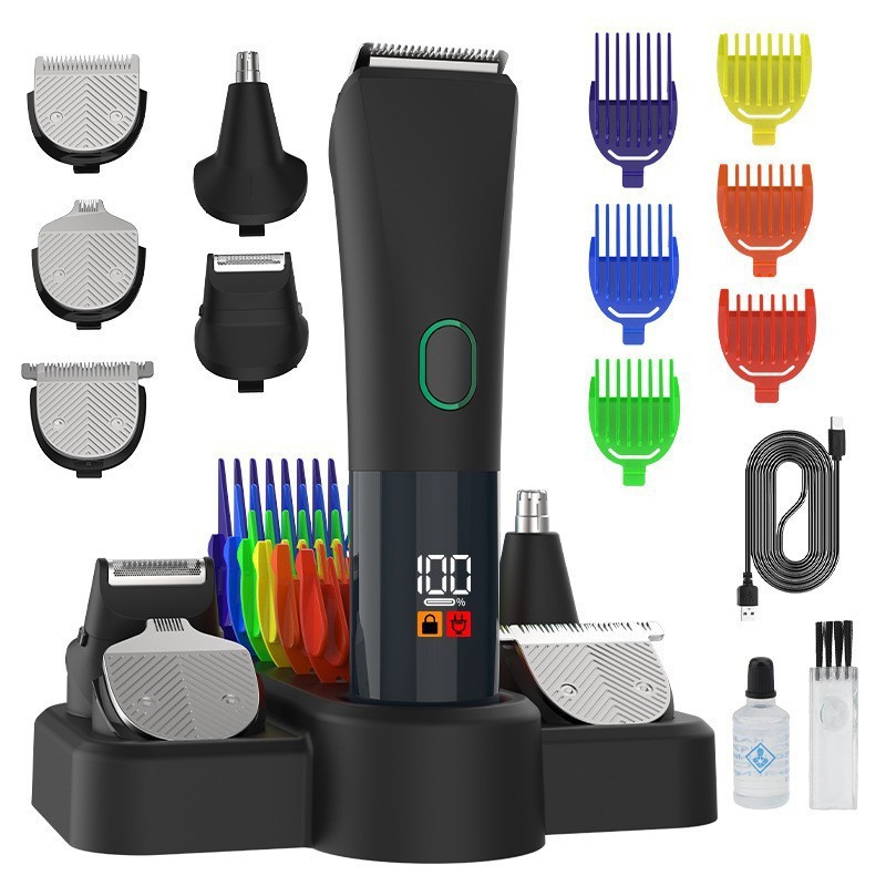 Usb-aufladbares, Männliches Elektrisches Pflegeset, Schnell Für Gesicht, Haar, Nase, Ohren Und Schnarchen