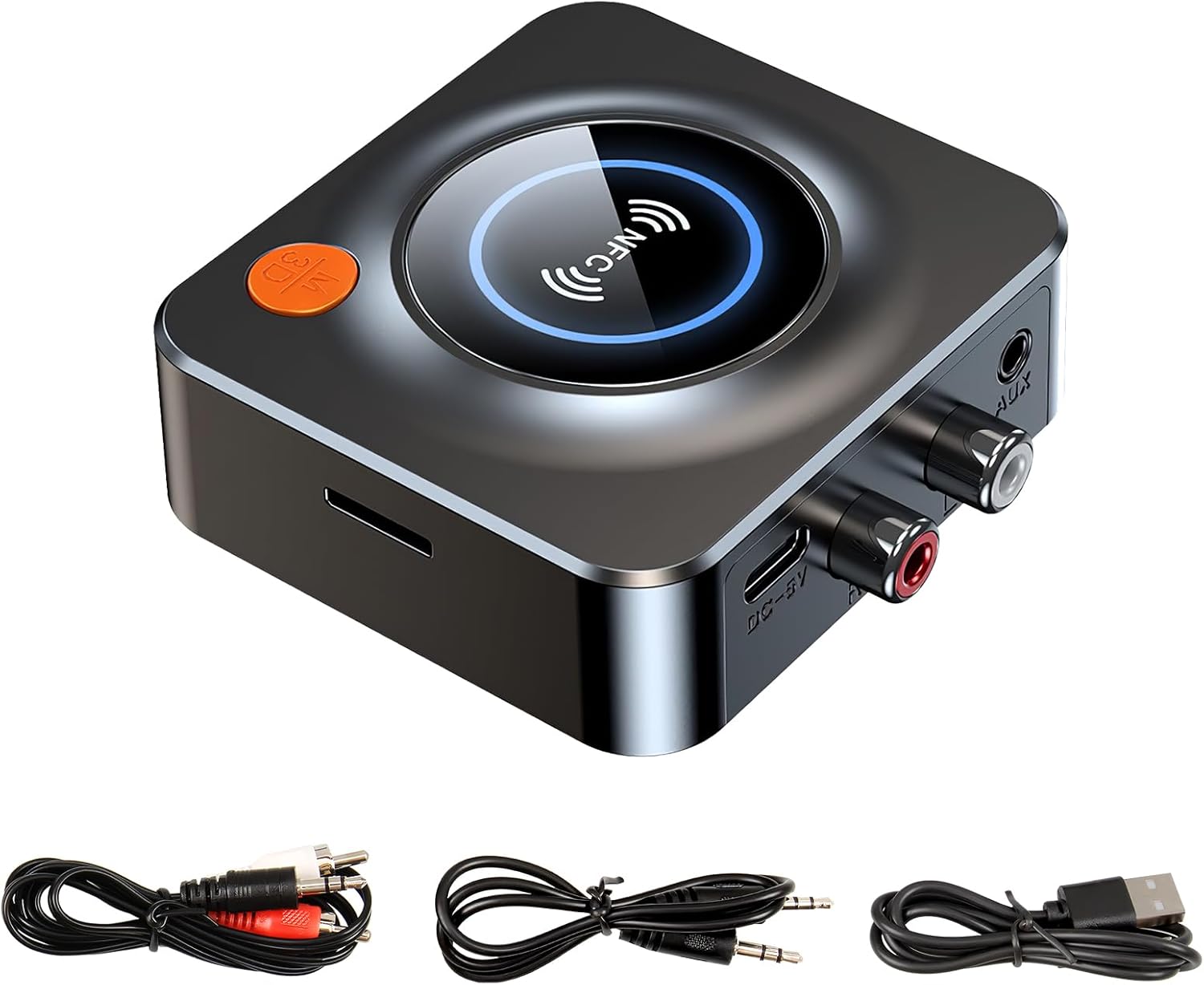 Bluetooth 5.3-empfänger, Stereo-audio-hifi-empfänger, Rca-/3,5-mm-klinken-aux-bluetooth-adapter, Stereo-audio-hifi-empfänger Für Smartphones, Tablets Und Heimkino-lautsprecher