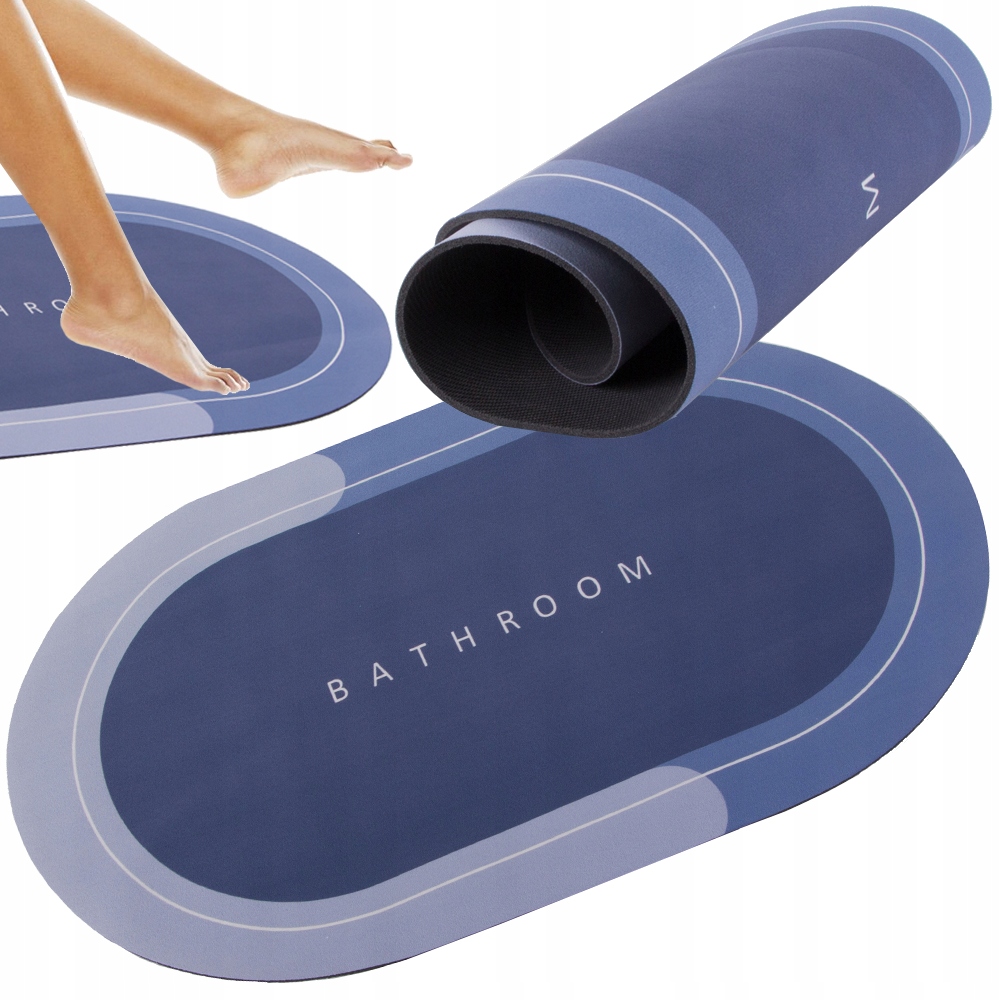 Ovale Badezimmermatte (50) Gaba
