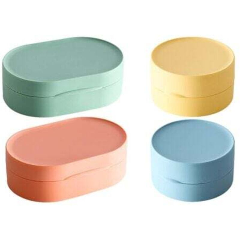 [niemals Verwendet] 4-teiliges Reise-seifenbox-set, Wasserdichter Seifenhalter Für Wandern, Dusche, Badezimmer, Schule, Fitnessstudio