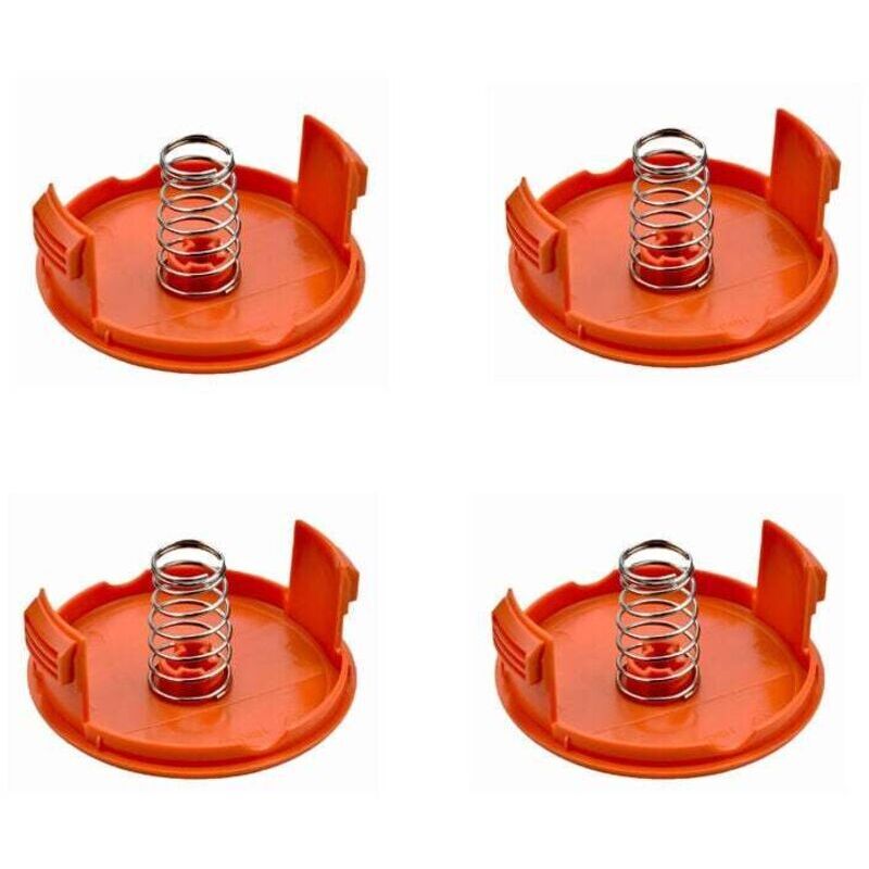Bardusch – Set Mit 4 Ersatzspulenabdeckungen Und Federn Für Black & Decker Freischneider, Kompatibel Mit Rc-100-p Und Af-100 Fadenfeder