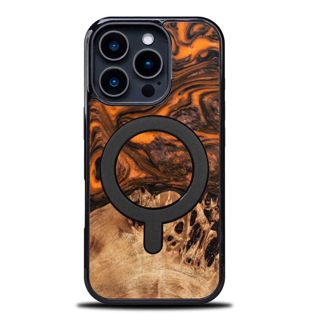 Bewood Unique Hülle Für Iphone 16 Pro - Orange Mit Magsafe