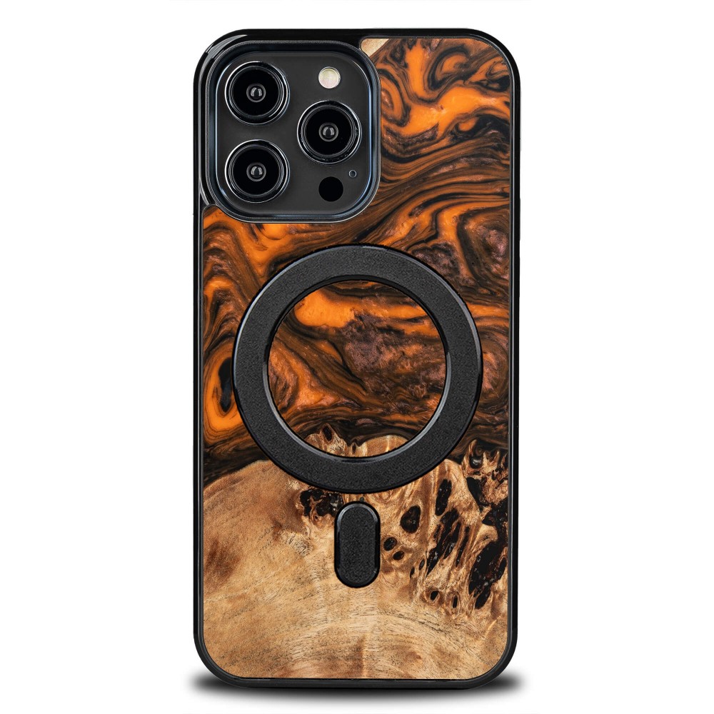Bewood Unique Hülle Für Iphone 14 Pro Max - Orange Mit Magsafe